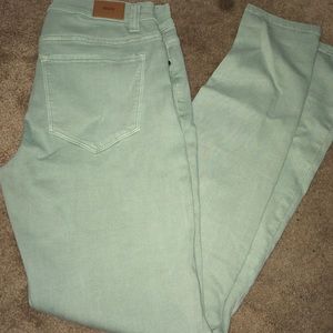 Mint Green BDG skinny jeans