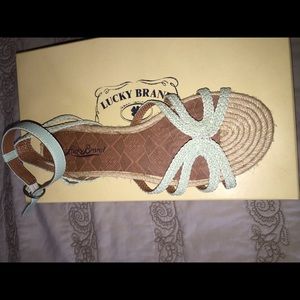 Lucky Brand mint braided sandals