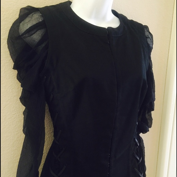 Archived 5/16 Alexander McQueen Black CorsetJacket - Picture 3 of 4