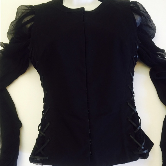 Archived 5/16 Alexander McQueen Black CorsetJacket - Picture 4 of 4