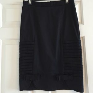 Betsey Johnson black pencil skirt with detailing