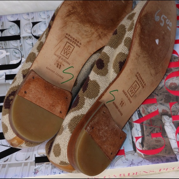 🎁Sold🎁 Stubbs & Wootton Leopard Slipper Flats - Picture 4 of 4