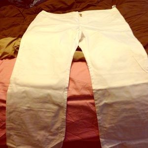 Old navy white trousers