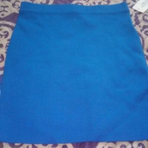 Small blue bandage skirt
