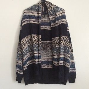 Blue Patterned Sweater