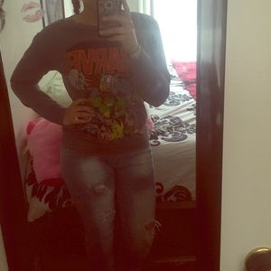 Marvel comics women's graphic longsleeve