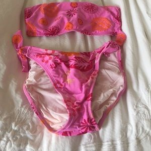 Woman's Baja blue bathing suit