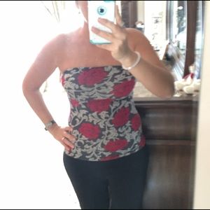 Express M Rose Grey Tube Top great for summer.