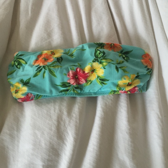 Floral bathing suit top