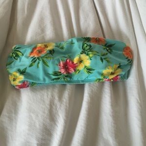 Floral bathing suit top