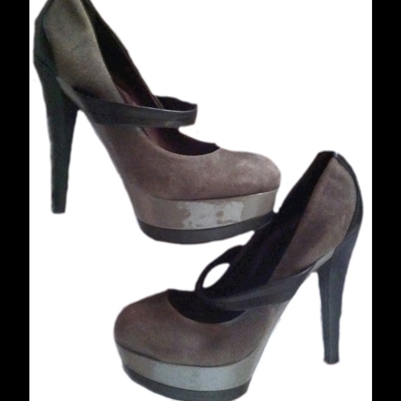 Jessica Simpson Mary Jane Gray Platform Heels