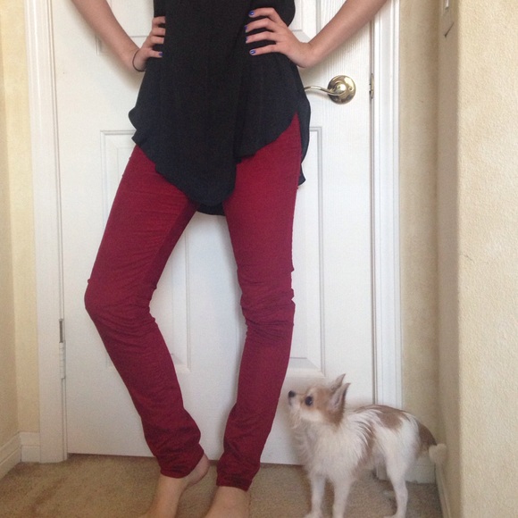 Rock&republic red courteroy pants