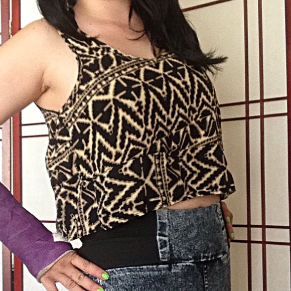 ✨BoHo Aztec Pattern Crop Top Tank - Picture 4 of 4