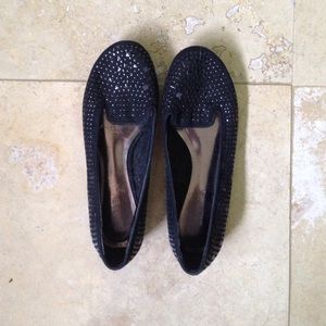 Black loafers