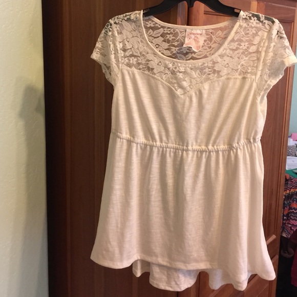 Cream colored lace blouse!