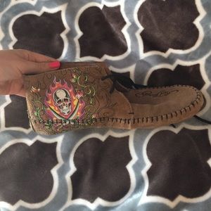 Suede Ed hardy shoes