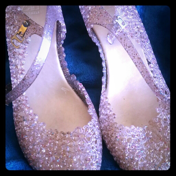 Jelly Pink & Multi Colored Glitter Flower Cut Out