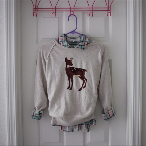 HALOGEN DEER SWEATER