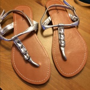 Silver sandals