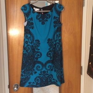 Kimono style blue dress