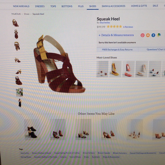 Anthropologie Seychelles squeak heel - Picture 3 of 3