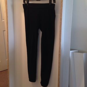 plain black leggings