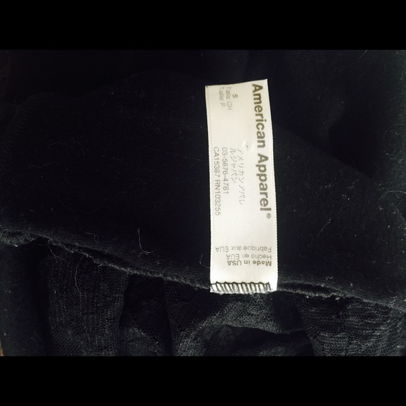 American Apparel Sheer Rib Lace Raglan Pullover - Picture 3 of 3