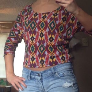 Cool print crop top