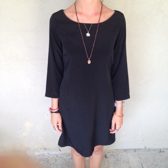 Black shift dress