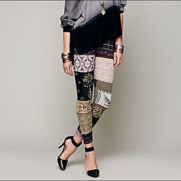 Free People Patch Leggings