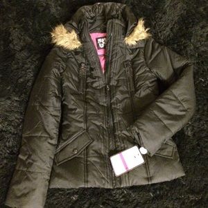 Black bomber winter jacket size S