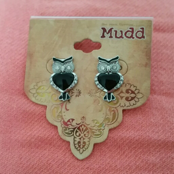 Mudd owl earings