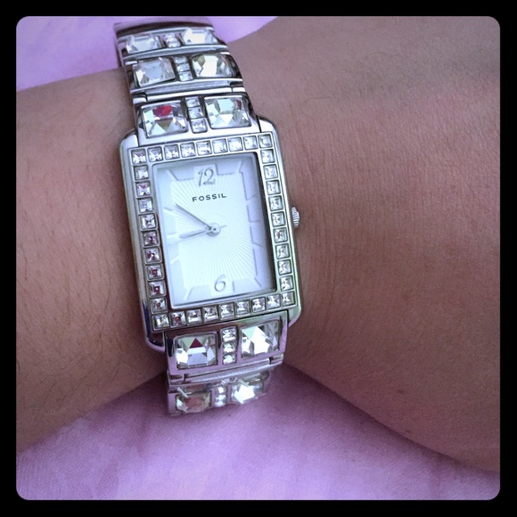 Fossil watch with bling