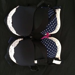 Three push 34A push up bras