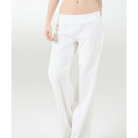 White Linen Pants