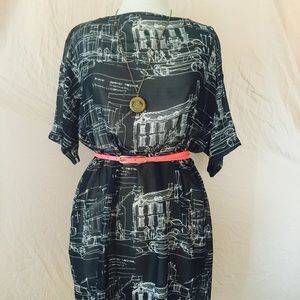 American Apparel Oversized Chiffon T-Shirt Dress