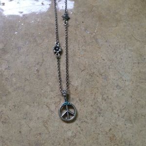 Peace sign necklace