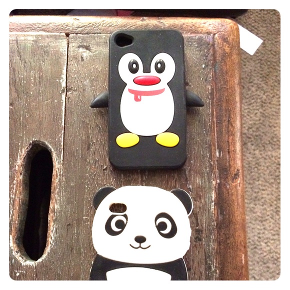 Penguin & Panda 4 and 4S iPhone cases $7