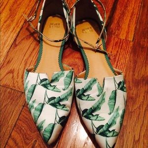 D'Orsay Ankle Strap Flats