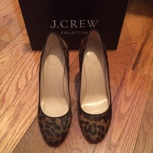 J Crew Collection Leopard Pumps
