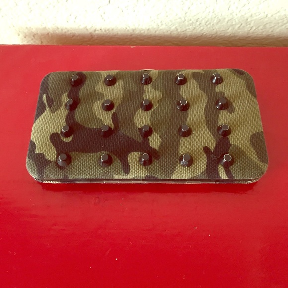 Camo Studded Wallet.