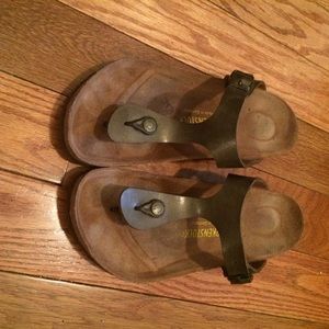 Bronze Birkenstock Sandals