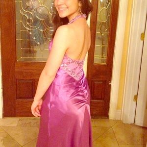 Purple prom dress