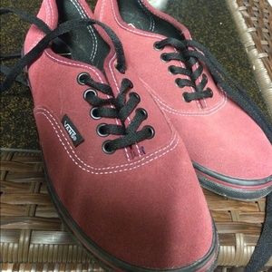 Maroon Vans worn once!!!