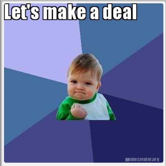 I'm negotiable 😊