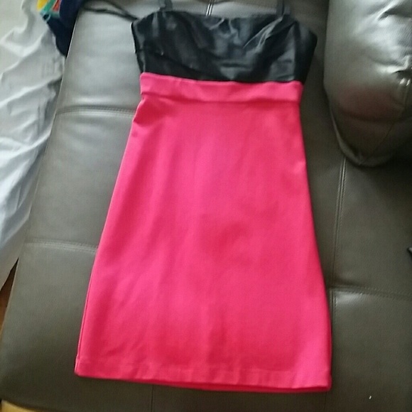 BCBG hot pink dress
