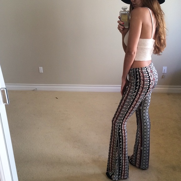 Printed Flared Pants M - Picture 2 of 4