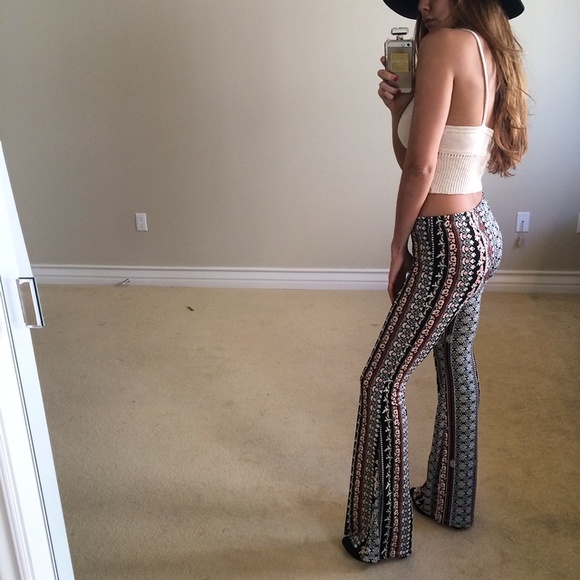 Printed Flared Pants M - Picture 4 of 4
