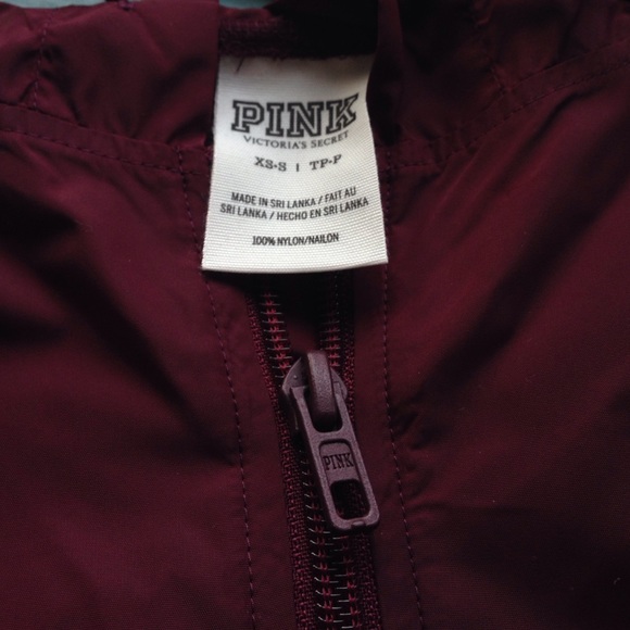 VS Pink maroon windbreaker