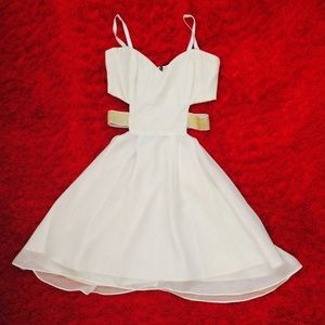 Asos paprika chiffon (strap or strapless) dress